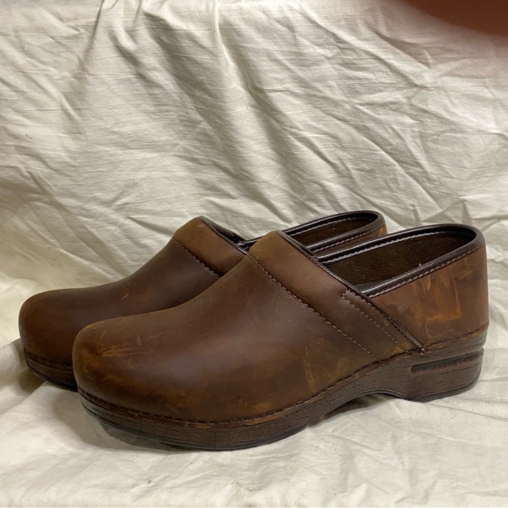 Dansko XP Classic Brown Leather Clogs
